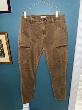 pistola Brown Skinny Cargo Corduroy Jeans
